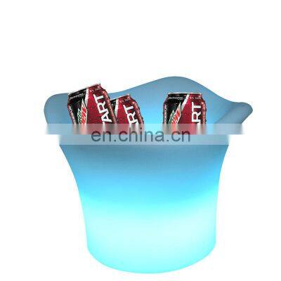 Rechargeable Light Up LED Luminous Ice Bucket Induction Recharge Waterproof Lighting Ice Buckets for Bar