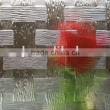 high quality Low-Iron frosted Patterned Glass