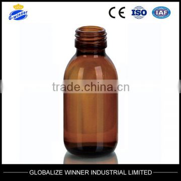 100ml Amber Glass Bottles for Syrup DIN PP 28mm