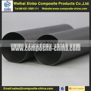 High strength High stiffness large diameter glossy Carbon fiber tubes