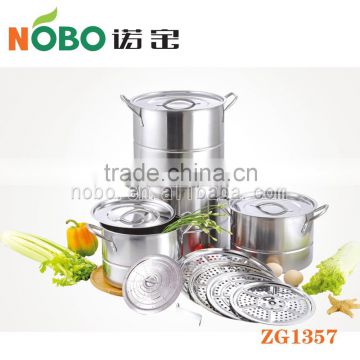 Popular design Stainless Steel Steamer Pot for streaming and cooking food