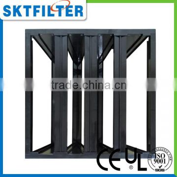 2014 black Made to Order plastic air filter frame for V bank filters