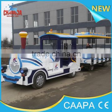 2015 Henan trackless park rides electric train rides amusement games for sale