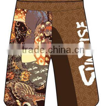 Custom 100% polyester fight short MMA short with cheap prices