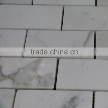 Long brick Calucutta gold marble mosaic