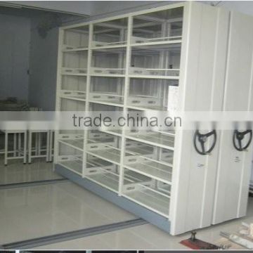 China Mobile Mass Document shelving KD Steel Moving Shelves