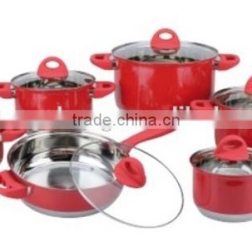 12pcs of stainless steel germany cookware/cooking pot cookware set