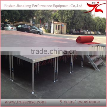 Simple type aluminum used portable stage with carpet for sale