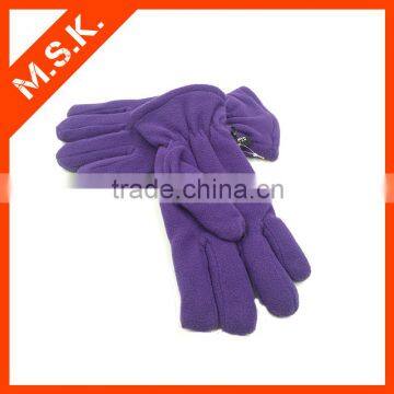 New design winter purple acrylic glove for women