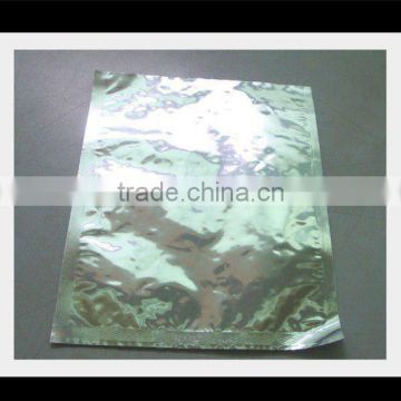 Three side seal laminated aluminum foil packaging bag for food