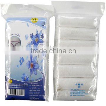 Ladies Disposable Briefs with 7pcs/opp bag for Spa Use