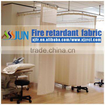 Anti Bacteria Permanent Fire retardant Medical Hospital Curtain fabric , Cubicle Curtain for Hospital