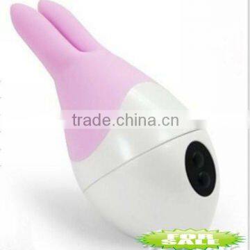 Best selling women vibrator 10 Speed strong vibrating Rampant Silicon double ear Rabbit Vibrator