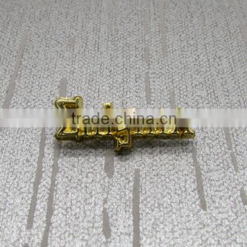 English Letters Alloy Metal Label