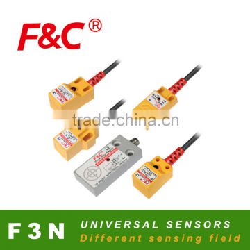 F3N series Universal Rectangle Proximity Switches Sensors, with red tube protected from damage
