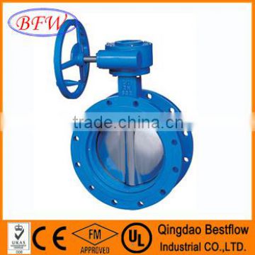 Ductile iron flange butterfly valve pn25