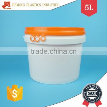 Plastic pail for Latex Material, 5 Liter Bucket Plastic, Paint and Chemical Bucket with Plastic handle