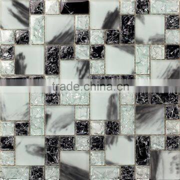 cheap crystal glass mosaic tile for home interior decoration /wallpapers(PMGIL041)