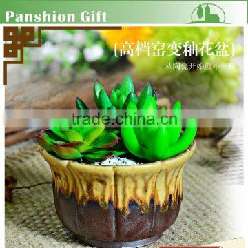 Flamble glazed ceramic garden flower pot wholesale