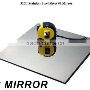 ASTM A240 316L Stainless Steel Sheets #8 Mirror Finish