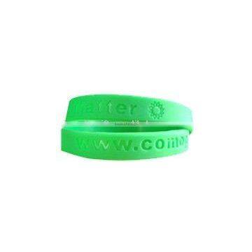 glow in dark laser silicone wristband/ bracelet