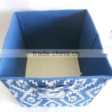 Indian Manufactory collapsible Fabric Storage Box, Folding Box