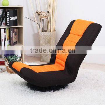 mesh fabric floor rotating chair with 5 positions adjustable backrest