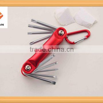 9pcs CR-V Folding Hex Wrench Set /Tool Wrench