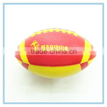 2015 Whole sale Foam Mini soft Rugby Ball, PU Rugby Stress Ball