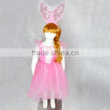 Pink Girl Child Princess Lace Costume