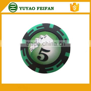 special strip two color soft feel clay poker chips cheap chips