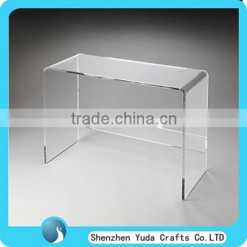 Lucite Console Table Desk Waterfall Style Acrylic Occasional Table