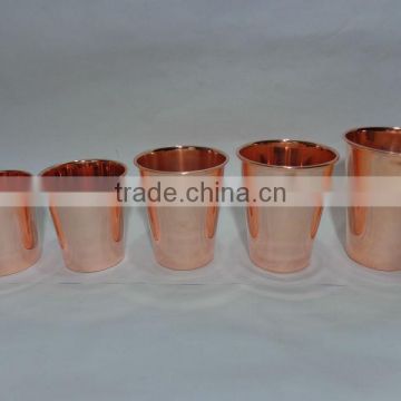 Copper Mint Julep Cup polished lacquered