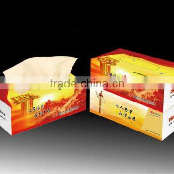 Natural Wheat fiber eco-friendly box facial tissue