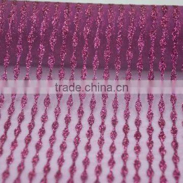 brilliant wavy organza fabric packing material