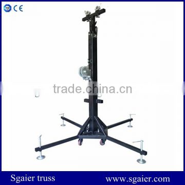 elevator lifting tower 250kg heavy duty speaker tower lift with wheel