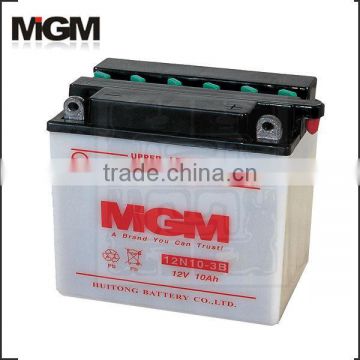 motorcycle battery 12N10-3B ,rechargeable battery for motocycle