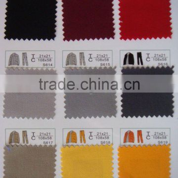 stock t/c faille uniform fabric/business suit fabrics/labour suit fabrics/jumper fabric/overalls fabrics