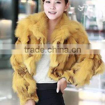 Wholesale fashion long faux fur jackets women's coats