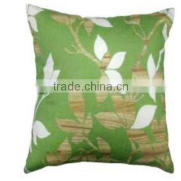 Trendy Leaf Design Digital Print Cushion Cover