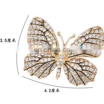 Butterfly Rhinestone Fashion Brooch