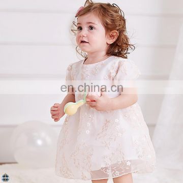 T-GD036 Embroidered Mesh Graceful Wedding Baby Girls Dress