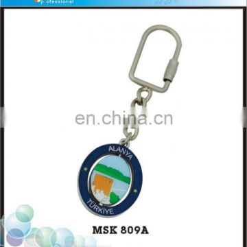 Fashional Floating Metal Key Ring With Custom Logo