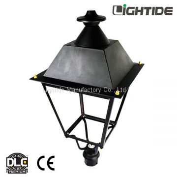 DLC QPL Outdoor Post Lights 50W LED,  100-277vac, 110 LPW and 5 yrs warranty