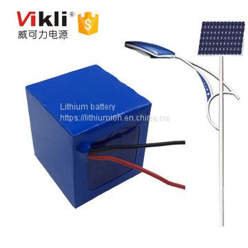 graphene lithium ion rechargeable battery pack with BMS for solar energy street lamp
