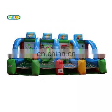 4 in 1 sports arena combined inflatable interactive sport game