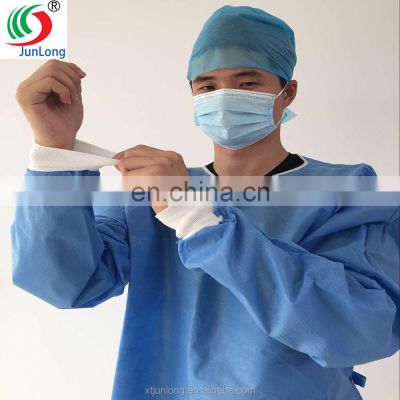 Medical Use Non Woven SMS Disposable Surgical Gown for Hospital Patient