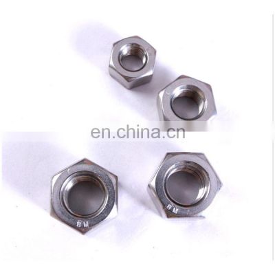 China manufacturer Stainless steel  ASTM A194 8M  8MA Heavy hex nut