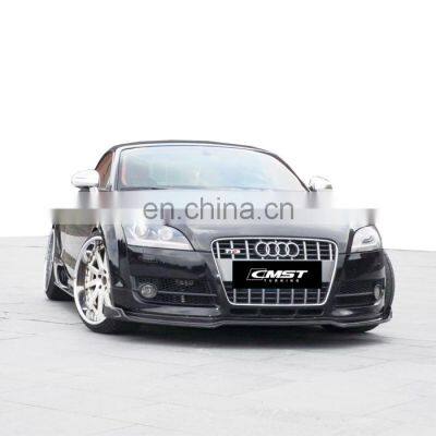 Hight quality carbon fiber body kit for Audi TT CMST style  front lip rear diffuser trunk spoiler hood side skirts facelift