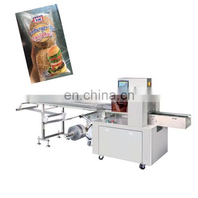 Bread, Hamburger,  Cake, Biscuit, Automatic Multifunction Food Plastic Bag Gas Flush Flow Packing Machine